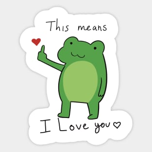 Lovely frog Sticker